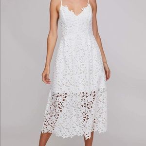 ASTR the Label Lace A-lone Midi Dress - XS